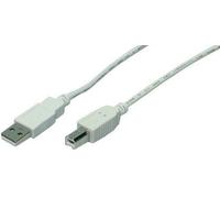 LogiLink 3m USB 2.0 cavo USB USB A USB B Grigio