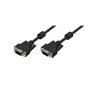 Logilink CV0002 Double Shielded 15-Pin Male to Male VGA Monitor Cable, 3 Meter L