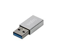 LOGILINK ADAPTADOR USB 3.2 GEN1 TIPO-C, USB-A/M A USB-C/F, PLATEADO