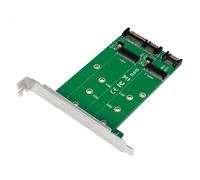 LOGILINK PC0086 - 2x SATA per 2x adattatore SSD M.2 SATA