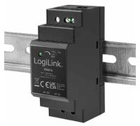 Logilink 072549 Alimentatore su Guida DIN 24V 1,5A 36W Nero