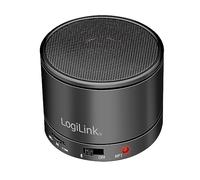 Logilink Altoparlante Bluetooth 5.3 con microfono integrato, radio FM e lettore di schede microSD, nero