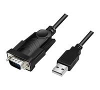 LOGILINK AU0048A - Convertitore USB 2.0, da connettore A a DB9, 1,5 m.