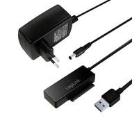 LogiLink AU0050 - Adattatore USB 3.0 a SATA 3G/6G con interruttore on/off, color