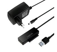 LogiLink AU0050 USB 3.0 to SATA 3G/6G Adapter with On/Off Switch Black