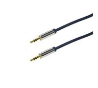 LOGILINK Audio Cavo di Collegamento 3.5 Stereo angolata Blu Blu 1,50 m