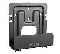 LogiLink BP0049 - Supporto universale per lettori multimediali, hard disk, cavi, decoder satellitari nero; profondità regolabile 25-39 mm