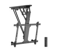 LogiLink BP0159 - Supporto da soffitto motorizzato per TV, 32-70", inclinabile elettrico, portata fino a 35 kg, con controllo app, nero