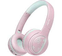 LogiLink BT0073P Cuffie On Ear Bluetooth, via cavo Rosa, Azzurro pieghevole, l