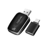 LogiLink BT0076 - Adattatore wireless BT 5.0 per auto CarPlay e Android, USB-A + USB-C