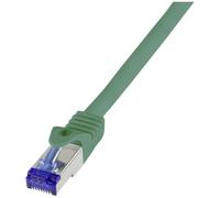 Logilink C6A025S RJ45 CAT 6a S/FTP 0.50 m Green Pack of 1
