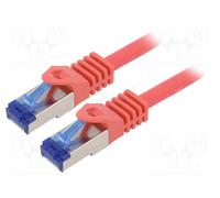 LogiLink C6A074S RJ45 Cavo USB CAT 6A S/FTP 5.00 m Rosso 1 pz.