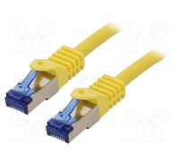 LogiLink C6A077S RJ45 Cavo di rete, cavo patch CAT 6A S/FTP 5.00 m Giallo 1 pz