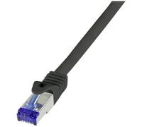 LogiLink C6A083S RJ45 CAT 6A S/FTP 7.50 m Nero 1 pz.
