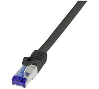 LogiLink C6A083S RJ45 CAT 6A S/FTP 7.50 m Nero 1 pz.