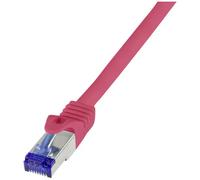 LogiLink C6A084S RJ45 Cavo USB CAT 6A S/FTP 7.50 m Rosso 1 pz.