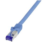 LogiLink C6A086S RJ45 Cavo USB CAT 6A S/FTP 7.50 m Blu 1 pz.