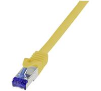 LogiLink C6A087S RJ45 Cavo USB CAT 6A S/FTP 7.50 m Giallo 1 pz.