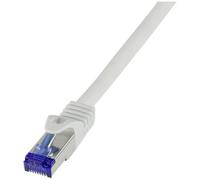LogiLink C6A092S RJ45 Cavo USB CAT 6A S/FTP 10.00 m Grigio 1 pz.