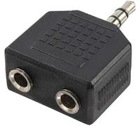 LogiLink CA1002 cavo di interfaccia e adattatore 3.5mm 2x3.5mm Nero
