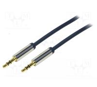 LogiLink Audio Cavo di Collegamento 3.5 Stereo angolata 5,00 m