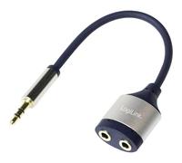 LogiLink CA1100 Kabel Jack Audio Adattatore [1x Spina jack da 3.5 mm - 2x Pres