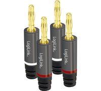 Logilink Spina a Banana 2 coppie (2x2 connettori)