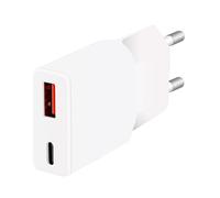 LogiLink PA0348 - Caricatore Dual USB GaN (nitruro di gallio), 1x USB-C (PD), 1x USB-A (QC), 30 W