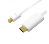 LOGILINK CV0125 - Mini DisplayPort 1.2 su connettore HDMI A, 4K a 30Hz, 5 m