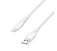 LogiLink Cavo di collegamento USB 2.0 tipo C a tipo A (maschio/maschio), ricarica rapida, trasferimento dati 480 Mbit/s, 15 W, bianco, lunghezza: 3 m