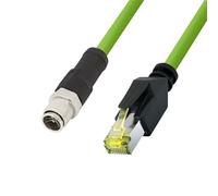 Logilink Cavo di Rete Industriale M12 RJ45 Cat. 6A SFTP PUR 1,5m