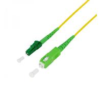 LOGILINK FPSLS10 - Cavo patch Simplex in fibra ottica, SM OS2, SC/APC - LC/APC, 10
