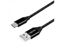 Logilink Cavo HighSpeed USB-C™ Maschio/USB-A Maschio 0,3 metri Nero