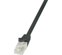Logilink Cavo patch EconLine CP2063U CAT6 U/UTP, lunghezza 3 metri, nero, lunghezza 3 metri