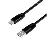 Logilink Cavo SuperSpeed USB-C™ Maschio/USB-A Maschio con Misuratore 1m Nero