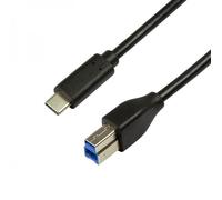 Logilink Cavo SuperSpeed USB-C™ Maschio/USB-B Maschio 2m Nero