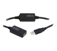 LogiLink Cavo USB USB 2.0 Spina USB-A, Presa USB-A 25.00 m Nero UA0147