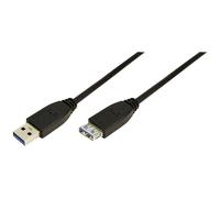 Logilink Cu0043 3 M Usb-a Extension Cable Nero