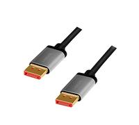 LogiLink CDA0106 - Cavo DisplayPort 8K/60 Hz, in alluminio, 3 m, colore: Nero/Grigio