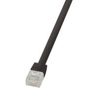 LogiLink CF2033U Cat.6 U/UTP SlimLine Flat Patch Cable, 1 Meter Length, Black, B