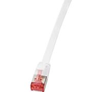LogiLink CF2061S RJ45 Cavo di rete, cavo patch CAT 6 U/FTP 3.00 m Bianco conta