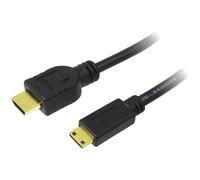 LogiLink CH0022 HDMI Cavo Spina HDMI-A, Spina HDMI Mini-C 1.50 m Nero UHD 4K;,