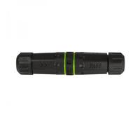 Logilink 070170 Connettore Fibra Ottica SC Duplex Impermeabile IP68 con Due Pressacavi Nero/Verde