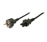 LogiLink CP093 cavo di alimentazione Nero 1,8 m Accoppiatore C5 CEE7/7