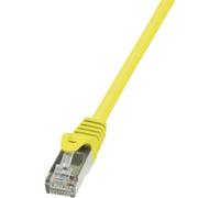 LogiLink CP1037S - Cavo patch CAT5e F/UTP AWG26, 1,00 m, colore: Giallo