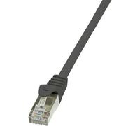 LogiLink CP1093S RJ45 Cavo di rete, cavo patch CAT 5e F/UTP 10.00 m Nero con p