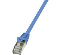LogiLink CP1096S RJ45 Cavo di rete, cavo patch CAT 5e F/UTP 10.00 m Blu con pr