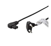 LogiLink CP134 - Cavo di rete con spina europea a IEC (90 gradi, 0,75 m), colore: Nero