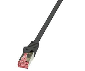 LogiLink CQ2053S CAT6 S/FTP PIMF PrimeLine Patch Cable, 2 Meter Length, Black, B