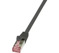 LogiLink CQ2093S RJ45 Cavo di rete, cavo patch CAT 6 S/FTP 10.00 m Nero Ritard
